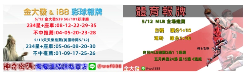 539報牌+運彩分析