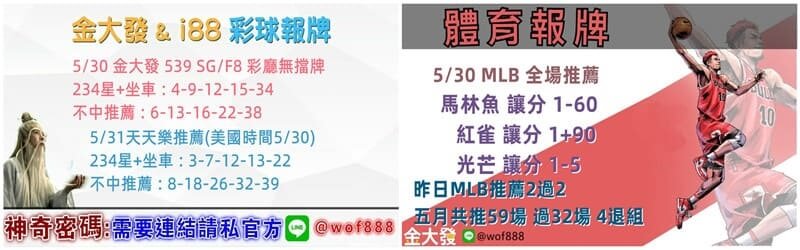 539報牌+運彩分析