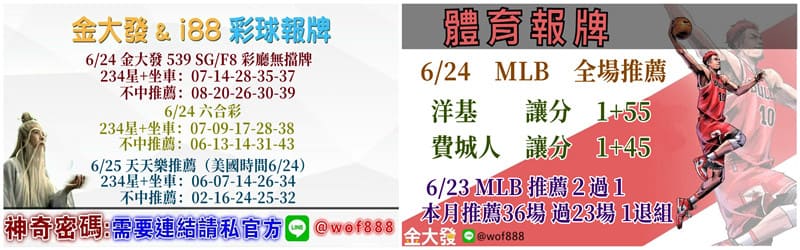 539報牌+運彩分析