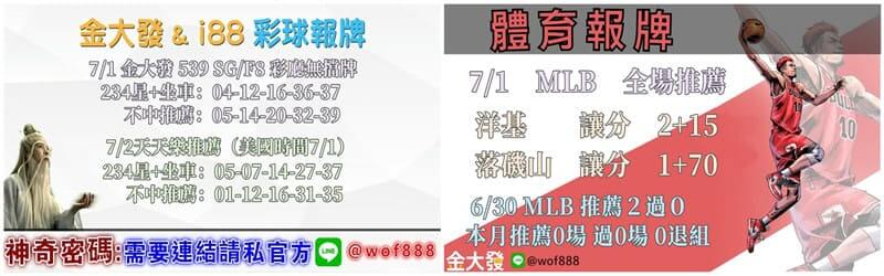 539報牌+運彩分析