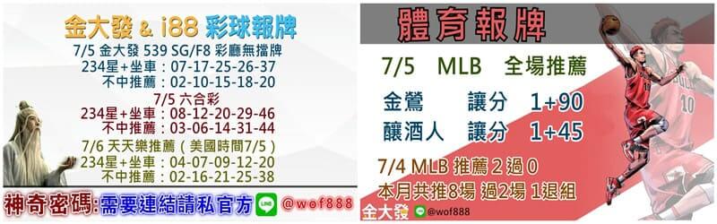 539報牌+運彩分析