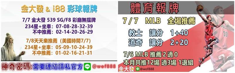 539報牌+運彩分析