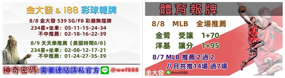 539報牌+運彩分析