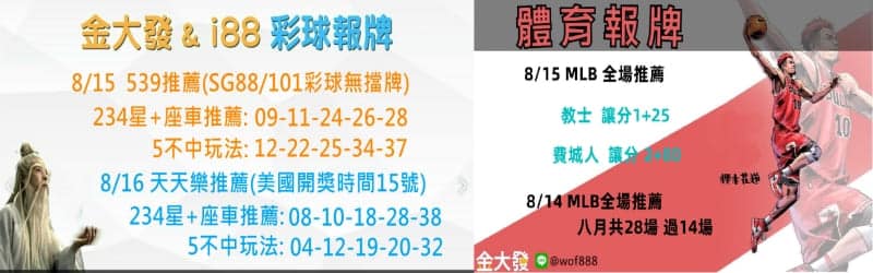 539報牌+運彩分析