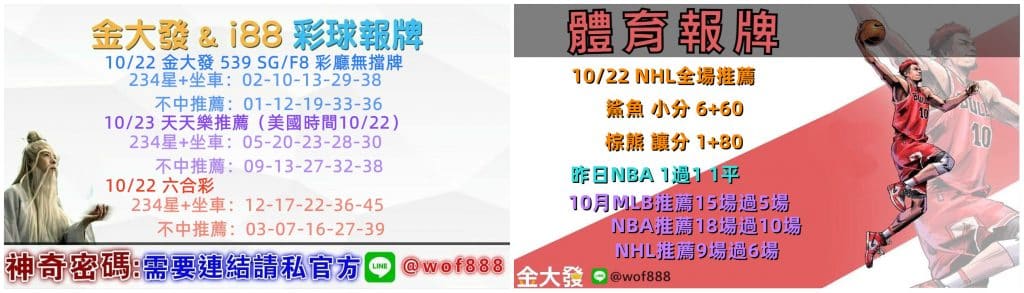 539報牌+運彩分析