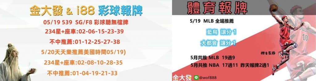 539報牌+運彩分析